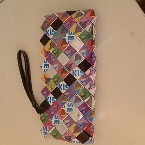 Hershey Kisses Shiny Gum Wrapper Style Wristlet 9"x4"